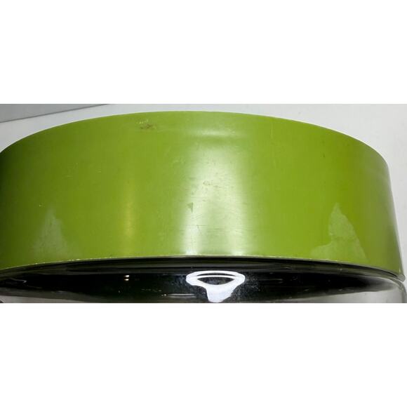 2 Vintage Pyrex Stack & See Storage Containers Avocado Green 1970's - Picture 7 of 9